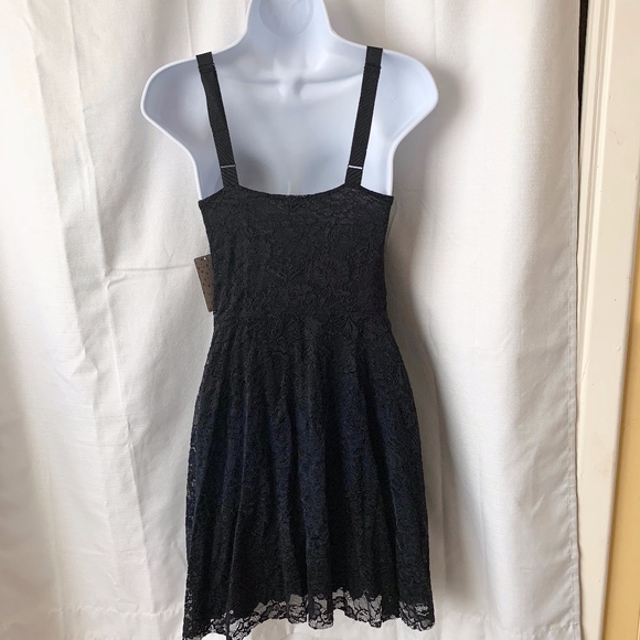 NWT- Free People Black Comb Lace Dress!! - Picture 3 of 5